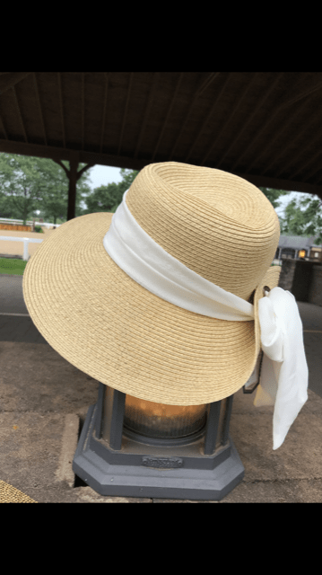 Straw Hat Bonnet 